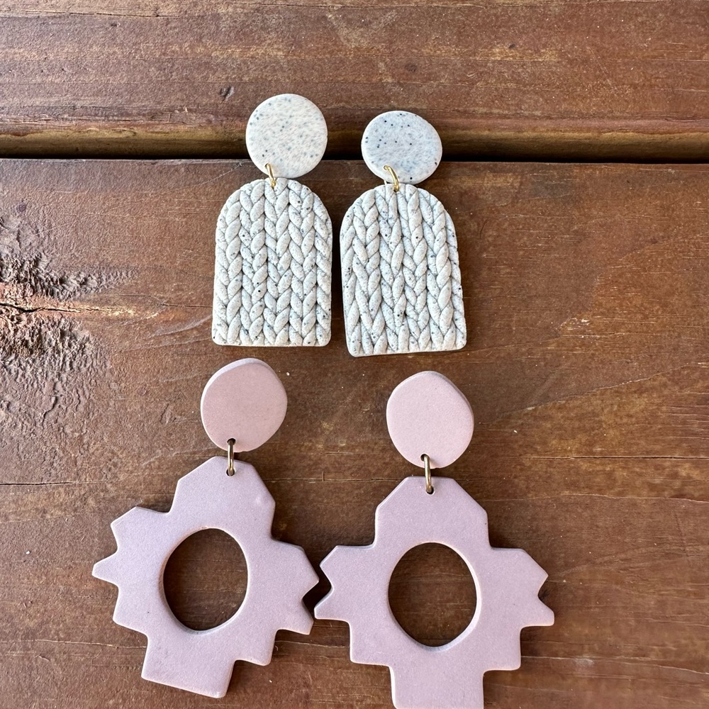 Clay earrings